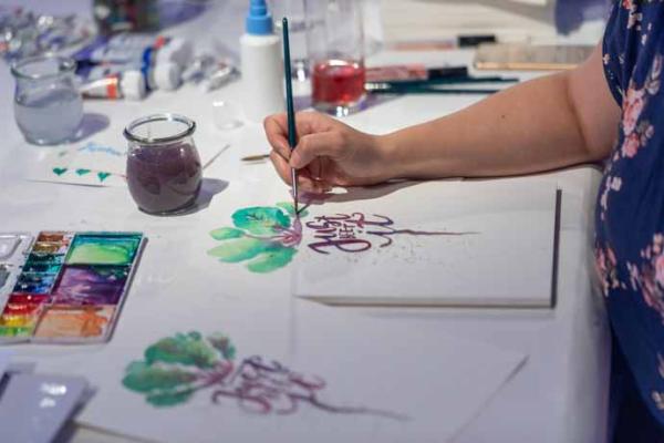 da Vinci NOVA Synthetik Serie 1570 / Rundpinsel, extrafeine goldfarbene Fasern