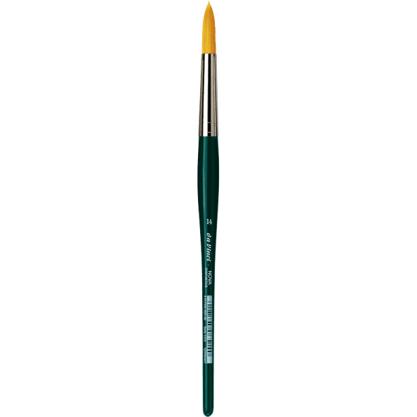 da Vinci NOVA Synthetik Serie 1570 / Rundpinsel, extrafeine goldfarbene Fasern