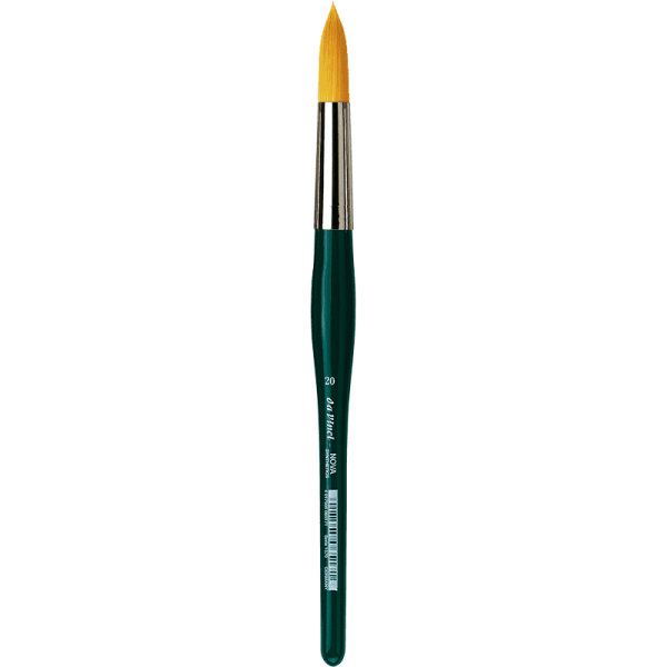 da Vinci NOVA Synthetik Serie 1570 / Rundpinsel, extrafeine goldfarbene Fasern