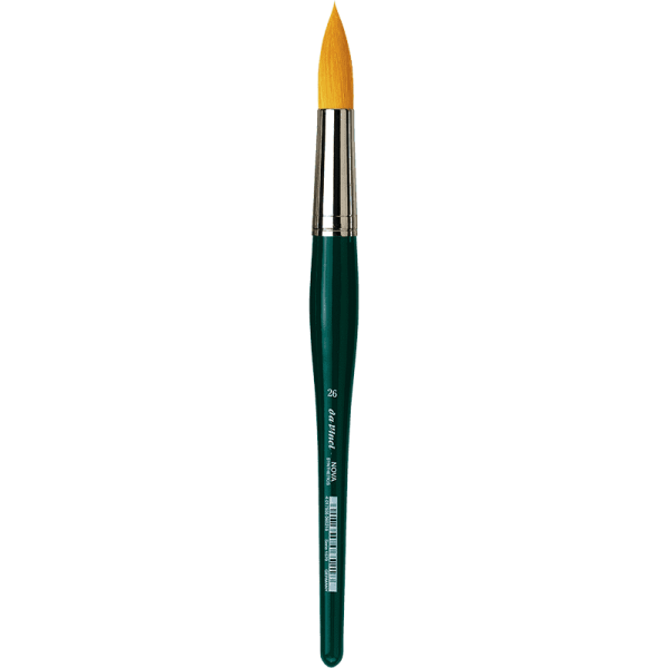 da Vinci NOVA Synthetik Serie 1570 / Rundpinsel, extrafeine goldfarbene Fasern